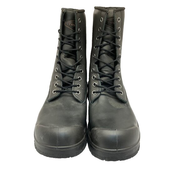 Terra Men's 8'' Sentry Comp. Toe Comp. Plate Work Boots Black Leather Size 13M - Picture 2 of 8
